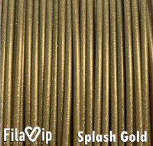 Muestra filamento FILAVIP PLA SPLASH GOLD
