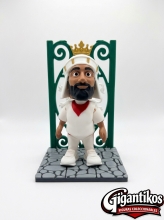 GIGANTIKOS figura inspirada en Gigante Rey Africano con vestimenta San Ferm�n