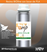 Resina BIOline UVip para impresoras 3D 1kg RHINO GREY  [AGOTADO]