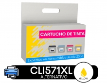 Cartucho de tinta compatible Canon CLI571XL amarillo