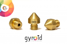 Nozzle premium latón MK8 [0,4mm] Gyroid 3D AGOTADO